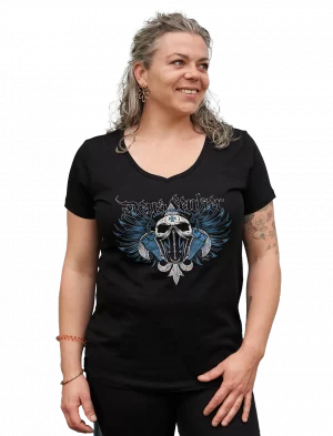 T-shirt femme Twinvictus noir