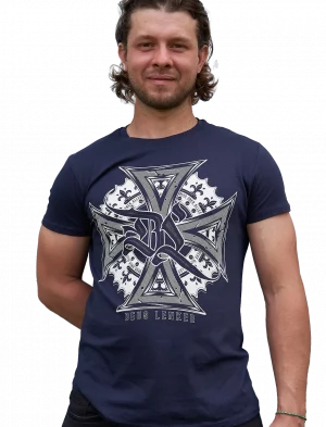 T-shirt Deus Uber Alles bleu marine